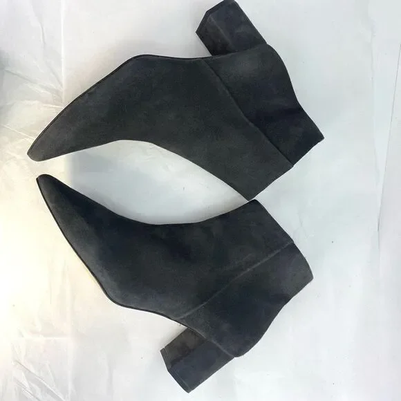 New L’AGENCE Women Jeanne Pointed Toe
Graphite Gray Brown Suede Bootie - Picture 9 of 11